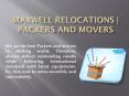 Packers and Movers | Maxwell Relocations