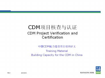 CDM??????? presentation | free to view