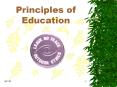 Principles of Education PowerPoint PPT Presentation