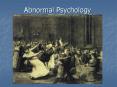 Abnormal Psychology PowerPoint PPT Presentation