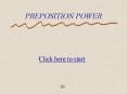 PREPOSITION POWER PowerPoint PPT Presentation