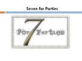 Dallas Wedding Venue - Seven for Parties PowerPoint PPT Presentation