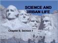 SCIENCE AND URBAN LIFE PowerPoint PPT Presentation