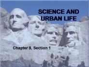 SCIENCE AND URBAN LIFE
