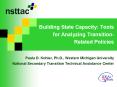 Building State Capacity: Tools for Analyzing Transition-Related Policies PowerPoint PPT Presentation