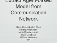 Extract Agent-based Model from Communication Network