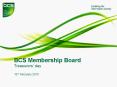 BCS Membership Board PowerPoint PPT Presentation