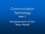 Communication Technology