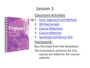 Classroom Activities