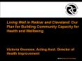 Living Well in Redcar and Cleveland: Our Plan for Building Community Capacity for Health and Wellbeing PowerPoint PPT Presentation