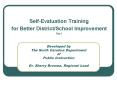 Developed by The North Carolina Department of Public Instruction  Dr. Sherry Broome, Regional Lead PowerPoint PPT Presentation