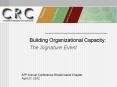 Building Organizational Capacity: PowerPoint PPT Presentation