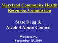 Maryland Community Health Resources Commission PowerPoint PPT Presentation