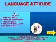 LANGUAGE ATTITUDE