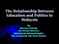 The Relationship Between Education and Politics in Malaysia PowerPoint PPT Presentation