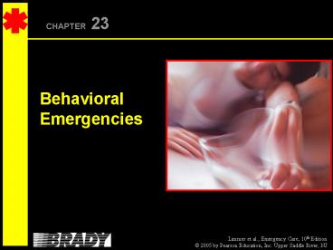 Behavioral Emergencies
