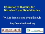 W. Lee Daniels and Greg Evanylo