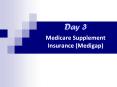 Day 3 Medicare Supplement Insurance (Medigap) PowerPoint PPT Presentation