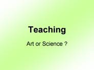 Teaching