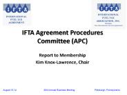 IFTA Agreement Procedures Committee (APC)