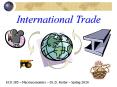 International Trade PowerPoint PPT Presentation