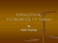 MANAGERIAL ECONOMICS 11th Edition PowerPoint PPT Presentation