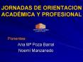 JORNADAS DE ORIENTACION ACAD PowerPoint PPT Presentation