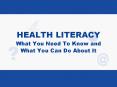 HEALTH LITERACY What You Need To Know and What You Can Do About It PowerPoint PPT Presentation