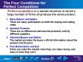The Four Conditions for Perfect Competition PowerPoint PPT Presentation