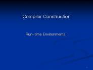 Compiler Construction