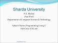 Sharda University PowerPoint PPT Presentation