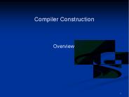 Compiler Construction