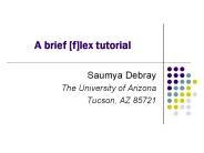 A brief [f]lex tutorial