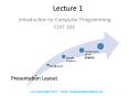 Introduction to Computer Programming PowerPoint PPT Presentation