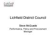 Lichfield District Council PowerPoint PPT Presentation
