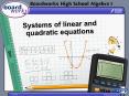 Systems of linear and quadratic equations PowerPoint PPT Presentation