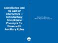 Compliance and its Cast of Characters ~ PowerPoint PPT Presentation
