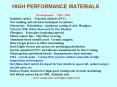 HIGH PERFORMANCE MATERIALS PowerPoint PPT Presentation