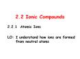 2.2 Ionic Compounds PowerPoint PPT Presentation
