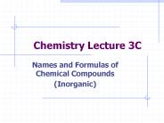 Chemistry Lecture 3C