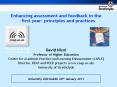 Enhancing assessment and feedback in the first year: principles and practices PowerPoint PPT Presentation