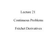 Lecture 21  Continuous Problems  Fr