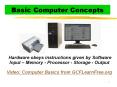 Basic Computer Concepts PowerPoint PPT Presentation