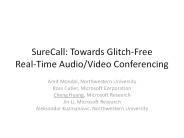 SureCall: Towards Glitch-Free Real-Time Audio/Video Conferencing
