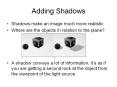 Adding Shadows PowerPoint PPT Presentation