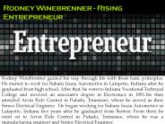 Rodney Winebrenner - Rising Entrepreneur