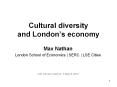 Cultural diversity and London PowerPoint PPT Presentation