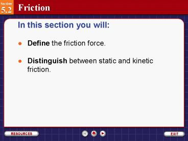 Define the friction force.