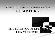 EFFECTIVE BUSINESS COMMUNICATION CHAPTER 2