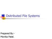 Dsitributed File Systems